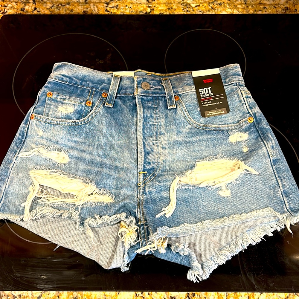 Women’s blue Jean shorts
